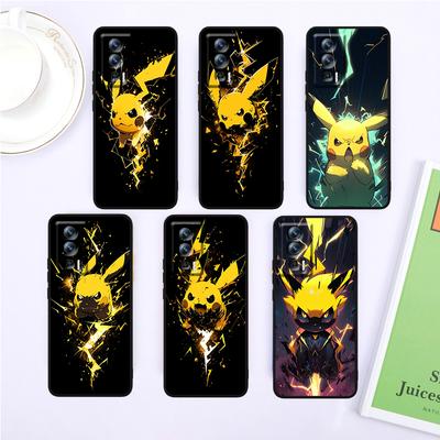 Angry Pikachu Dark For Xiaomi Redmi 9A 9C 9AT 10C 9 9T 10 12C 13C 8 12 K60 A1 K50 K40 5G Black Funda Phone Case