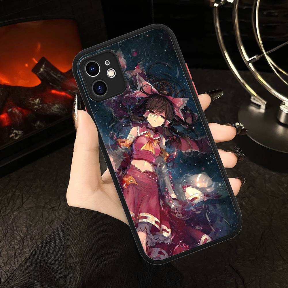 Classic Game Touhou Project For IPhone 16 15 14 Plus 13 12 11 Pro Max X XS MAX Translucent Matte Shockproof Cover