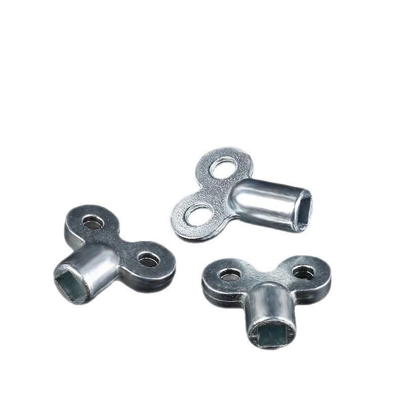 2Pcs/Set Zinc Alloy Radiator Exhaust Valve Key Eu Standard Threads Square 5×5Mm Radiator Accessories Heating Key Tools