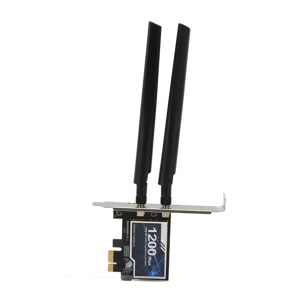 PCIe Ethernet Card 300Mbps On 2.4G 867Mbps On 5G Stable BT Connection Gigabit Ethernet Card for Desktop Chassis