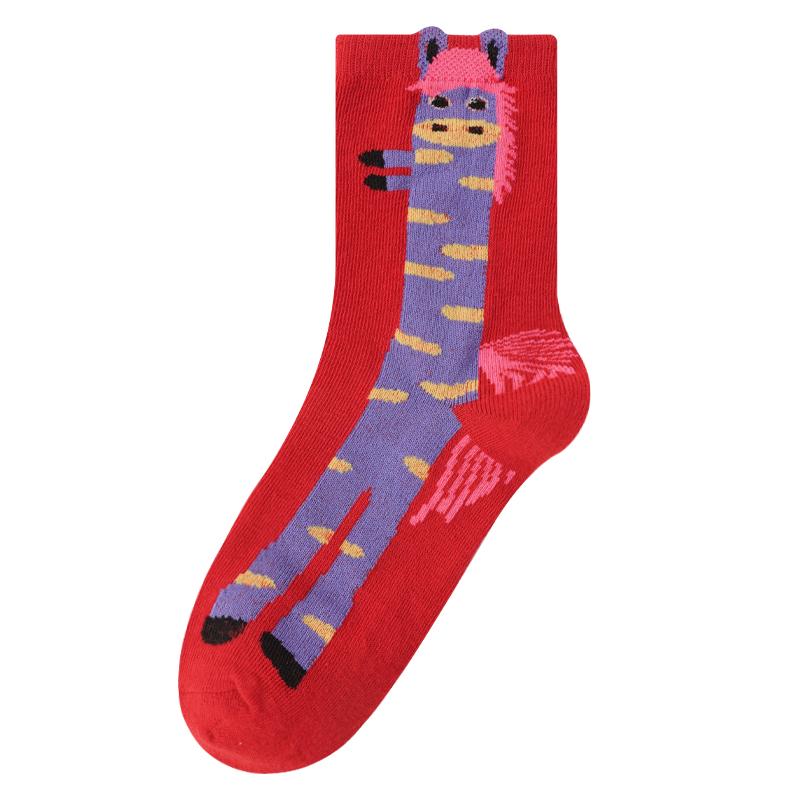 Красные Носки для Года Лошади Бэньмин Нянь Утолщенные Теплые Новогодние Красные Носки Унисекс Праздничные Счастливые Носки one size