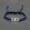 Handmade Adjustable Rope Bracelet Heart Bracelet Unisex Couple Gift