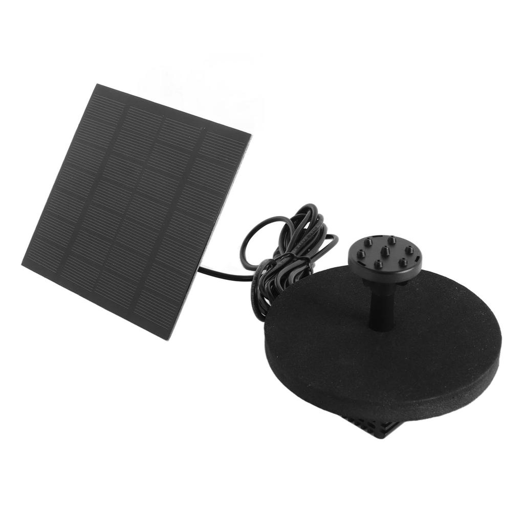 Solar Water Fountain Pump Outdoor Small Submersible Bird Bath Fountain Kit for Pond Garden Pool 120cm Lift