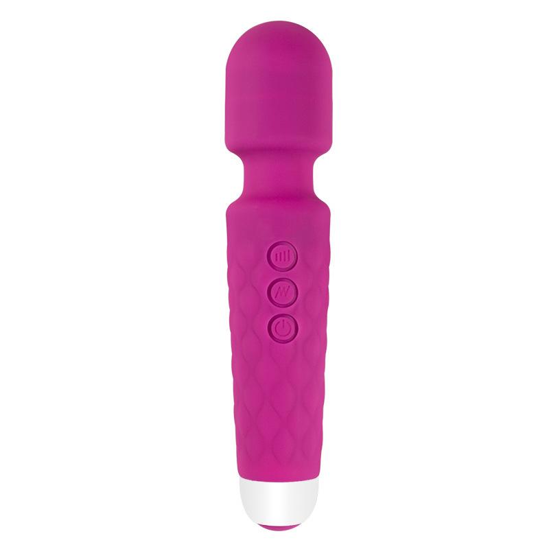 Women's 20-frequency Rechargeable Silicone Vibrating Av Stick Female Sex Toys Flirting and Masturbating Equipment
