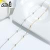Effie Queen Trendy 925 Sterling Silver Anklet Satellite Link Chain Anklet Bracelet Summer Jewelry Wear Daily Foot Barefoot SA05