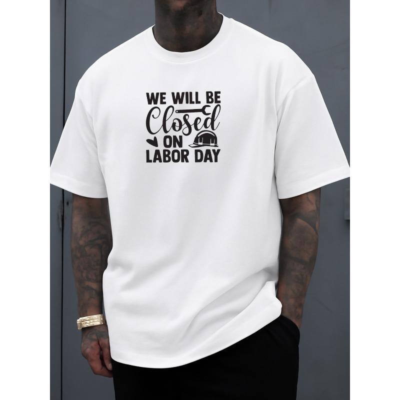 

European sizes Men S White T-Shirt for Labor Day, Perfect for Summer. This Comfortable, Loose-Fitting Tee Is Stylish And Ideal for Casual Sportswear S белый