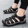 Men Sandals Summer Casual Beach Flat Shoes Non Slip Hiking Breathable Rubber 9 New Fashion 2025 Slippers Closed Toe