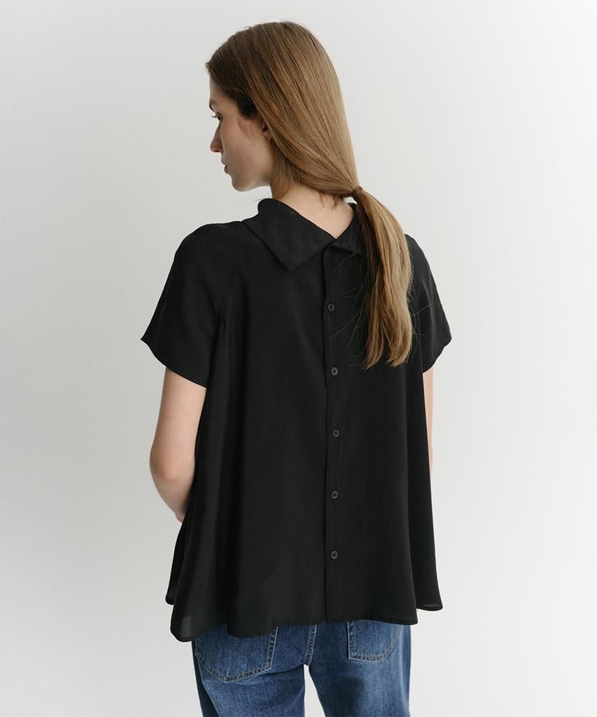 Ia Lyla Flare Blouse (Black)