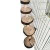 Hamster Wooden Ladder Toy Climbing Stairs Birds Parrot Exercise Perches Stand Platform Teeth Care Molar Toys Cage Accessories