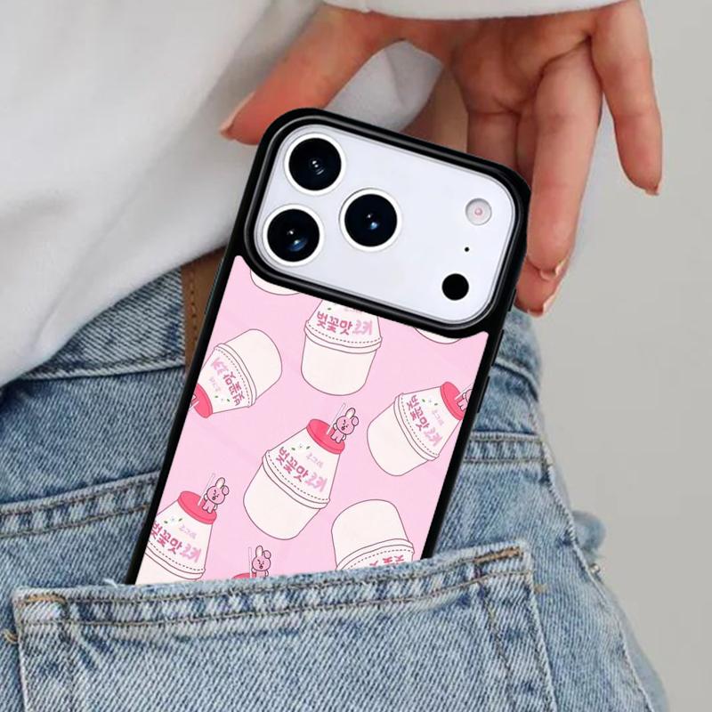 Peach Bubbles soda Juice Milk Phone Case for iPhone 17ProMax 12 13 14 15 16e 17 Pro Max Plus Air Cover