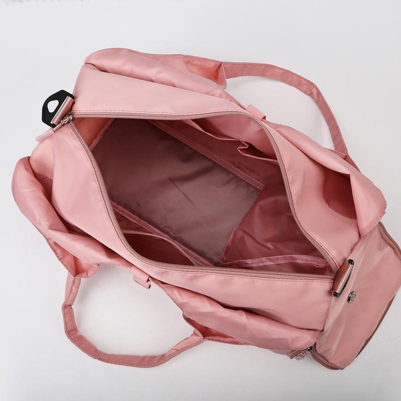 Trendy Solid Color Yoga Bag: Large Capacity, Wet/Dry Separation, Ideal for Travel & Fitness