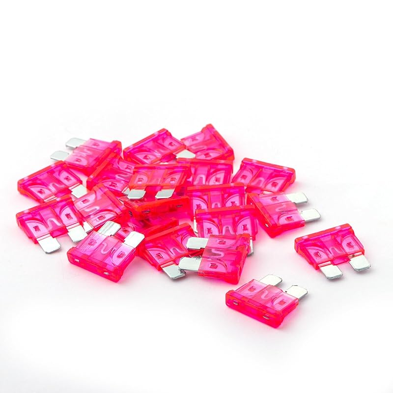 100Pcs 3 Amp Fuses HVAC ATC/ATO Stanbdard Fuse, 3A Car Fuse Blade for Automotive, Truck, Boat, Motorcycle