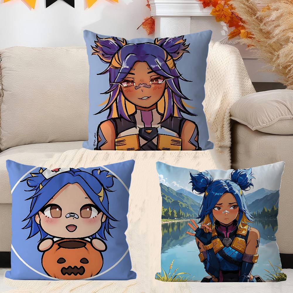 NEON V-VALORANT Kissenbezug Kissenbezug Polsterung Sofa Dekokissen Heimdekor Kissenbezug