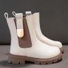 Autumn Winter Girls'  Boots Kids Shoes Girl Fall Chelsea Boots British Child Winter Warm Waterproof Ankle Boots