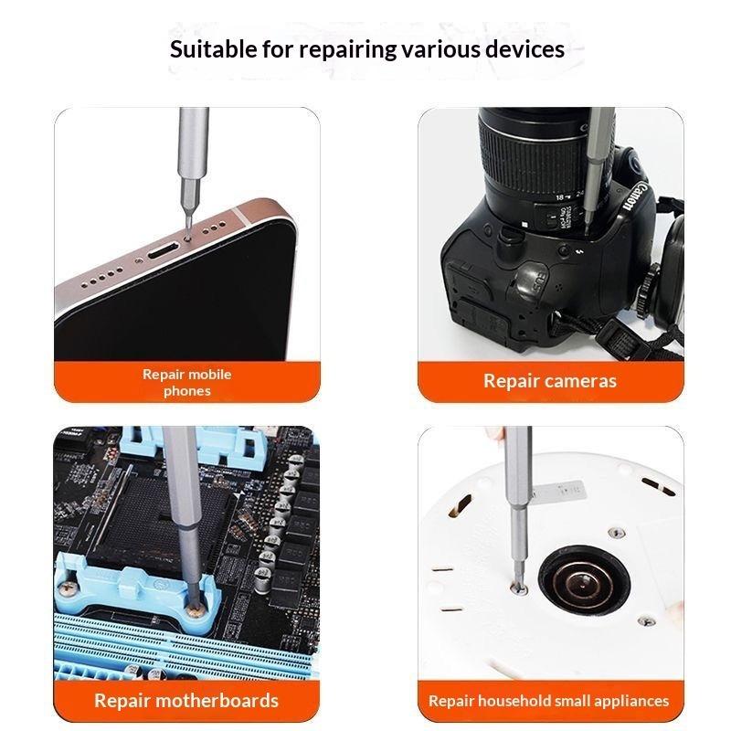 Magnetic Screwdriver Set, 115 in 1 Precision Repair Kit with High Hardness CR-V Bits for Phone Laptop PC Electronics Disassembly