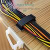 Adhesive Cable Clips - Wire Tie Holders, Flat Cable Buckle Organizers, Black and White