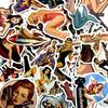 103049Pcs Retro Poster Girl Stickers For Suitcase Skateboard Laptop Luggage Fridge Phone Car Styling Diy Decal Sticker