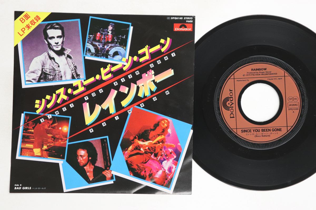 

7-дюймовая пластинка RAINBOW - Since You ve Been Gone / Bad Girls DPQ6160 POLYDOR 1979 Япония Рок Б/У
