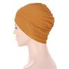 Women Turban Muslim Hijab Head Wrap Made In Sanded Milk Silk Base Caps