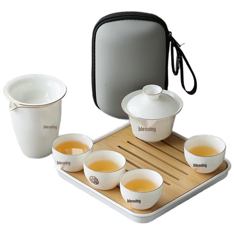 Woding Portable Ceramic Travel Tea Set