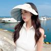New empty top shell hat women's UV protection face covering summer cycling outdoor sweet sun hat women