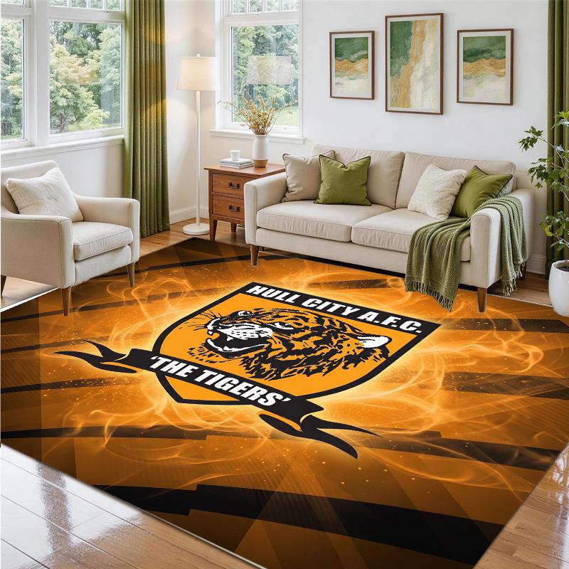 Hull FC Design Crystal Velvet Rug Soft Decorative Mat for Bedroom Entrance