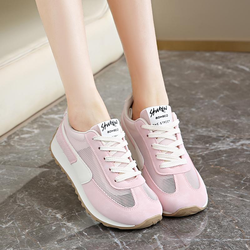 Fashion CRLAYDK Chunky Sneakers for Women Platform Tennis Fashion Summer Shoes Mesh Breathable Casual Lace Up Walking Sports Trainers