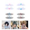 2pcs Lovely Pill Star Wings Hair Clip Hairpins Fashion Hair Barrettes Sweet Headpiece Hair Accessories for Women Girls