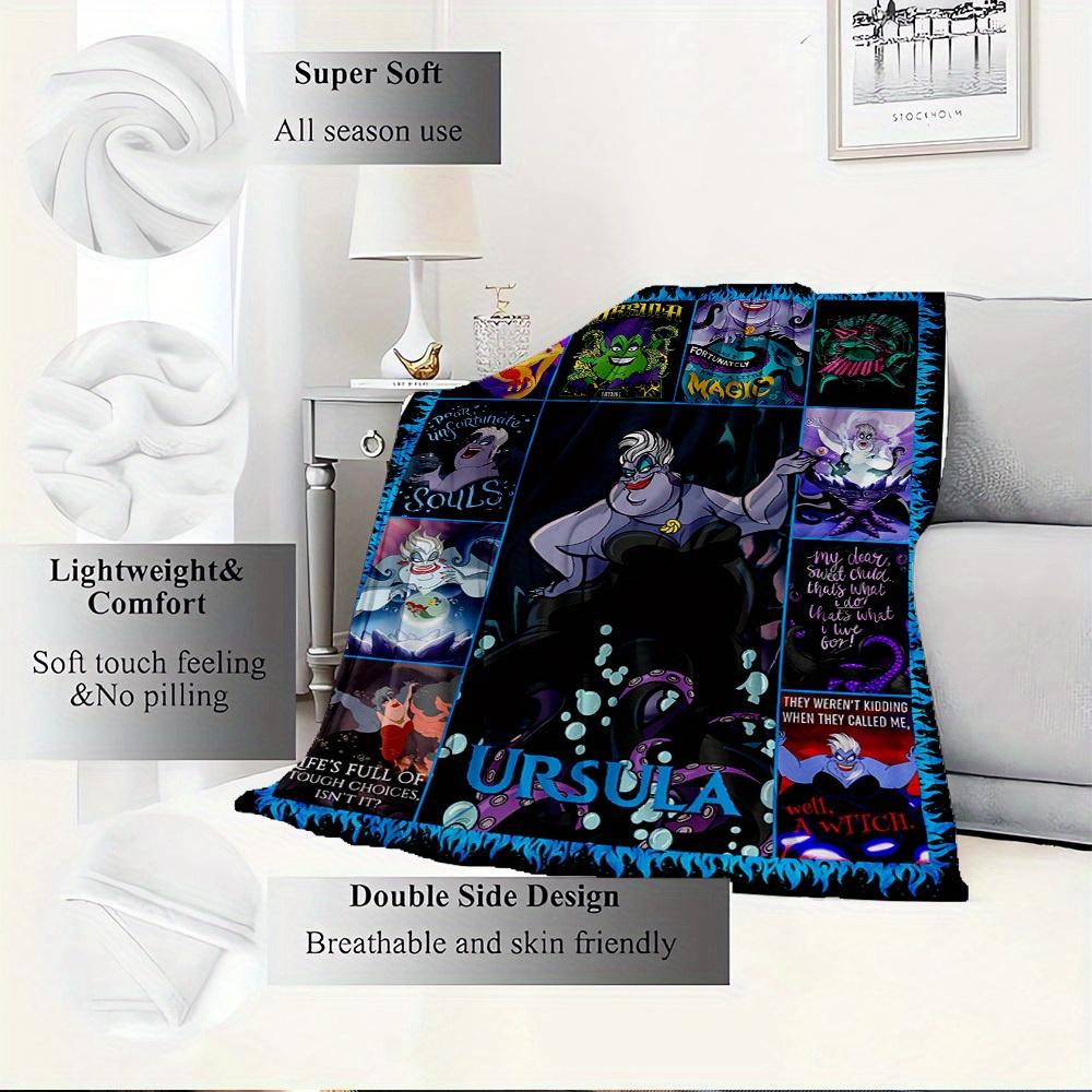 1pc Velvet Ursula Villains Poster Print - Perfect for Bedding Throw Blanket, Couch