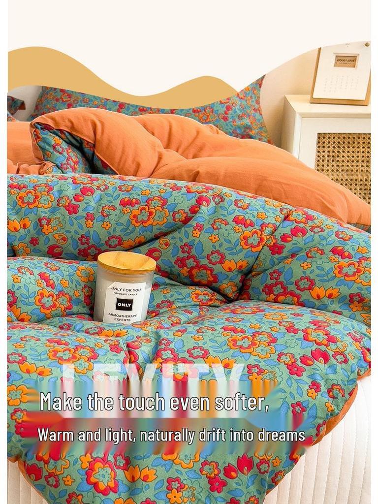 10A Antibacterial Thickened Double-Layer Gauze Quilt - Warm for Winter, Spring, and Autumn