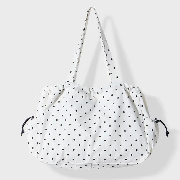 Newbie Shoulder Bag _ Dot Cream