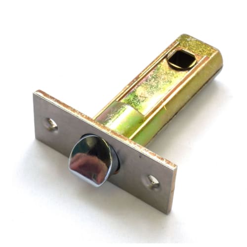 Kawaguchi Giken J-Lever, Empty Lock, Oval Seat, Residential Indoor Lever Handle, 50mm Backset, JL-24-1K-Br, Brown