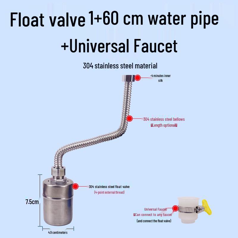 Automatic Water Shut-off Float Valve for Kitchen Tanks