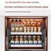 Kitchen Pull-Down Lifting Cabinet Storage System
