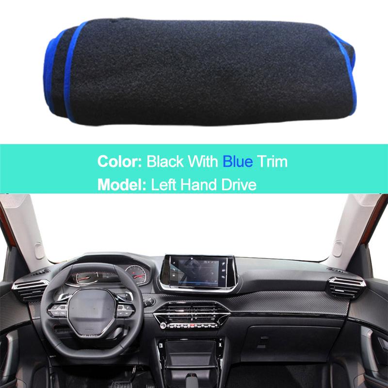 Car Dashboard Cover for Peugeot 2008 E-2008 208 E208 GT - Carpet Dashboard Pad Sun Protection UV Cushion Car Accessories