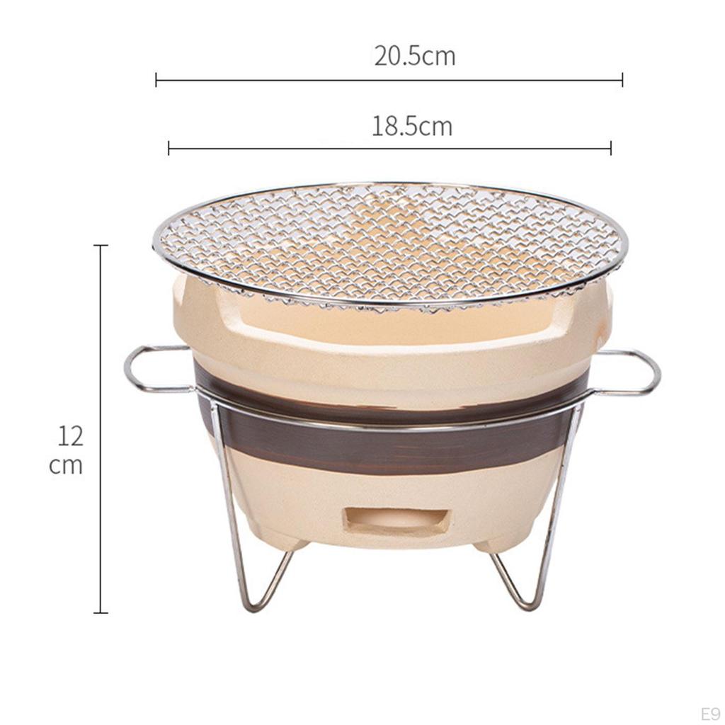 Small Charcoal Grill Camping Stove Household Barbecue Clay Stove, Japanese for Garden