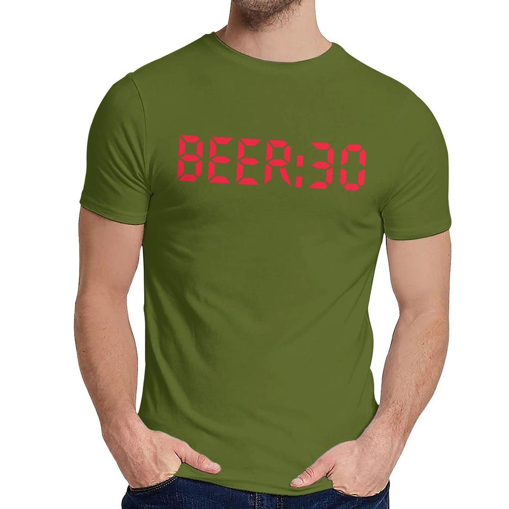 Quality Cotton Beer Oclock T Shirt Unisex Unique Design Nice Classic Round Neck Camiseta