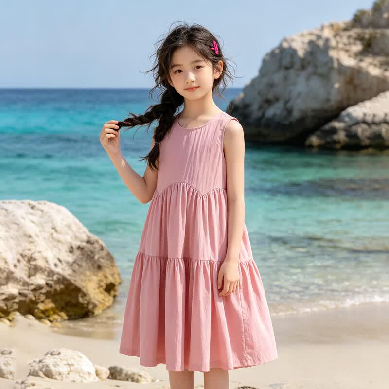 Xiaoyinman Girls  2026 Summer Sleeveless Princess Dress 140