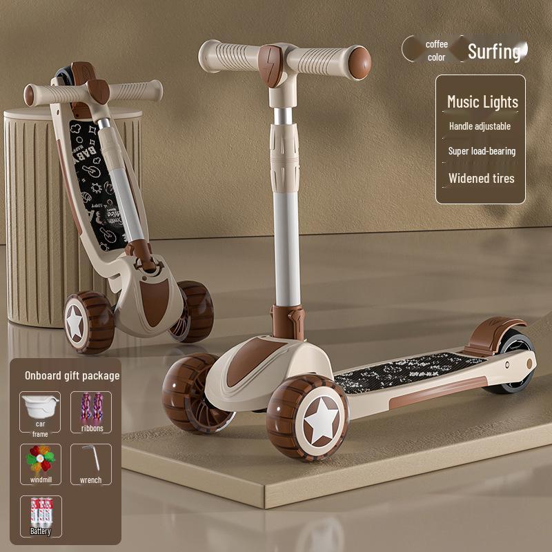 3-in-1 Toddler Scooter & Ride-On: For Ages 2-6, Boys & Girls