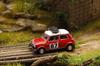 Gaincorp Products GCD Mini Cooper with 2 Spare Fully Assembled Model 1/64 #87 Tires, Red, (KS078-660)