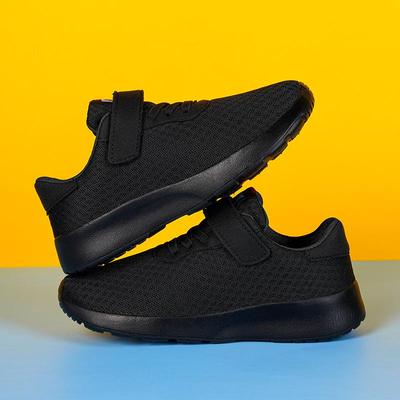 Breathable Non-Slip Boys' Running Shoes with Double Mesh Upper - Lightweight Sports Sneakers for Medium and Large Kids
