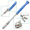 Blue Extended Semi-automatic 0.5-3mm Hand Twist Drill Amber Plastic Circuit Board Drilling Tool Twist Drill Set