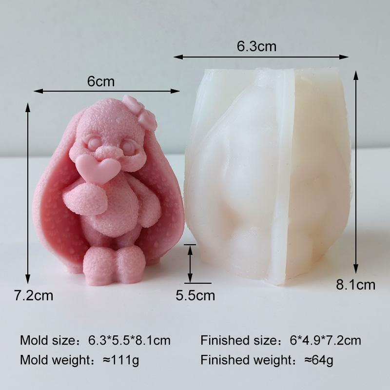 Alpine Cow Yak Turtle Unicorn Silicone Candle Mold Cartoon Animal Dragon Puppy Plaster Rein Molds Home Decoration Making