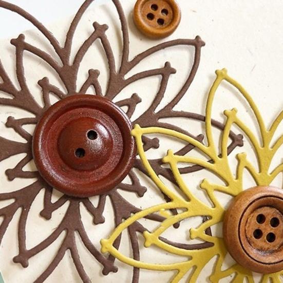 Çiçek Metal Kesme Ölür DIY Scrapbooking Kabartma Kağıt Kartları Albümü Stencil