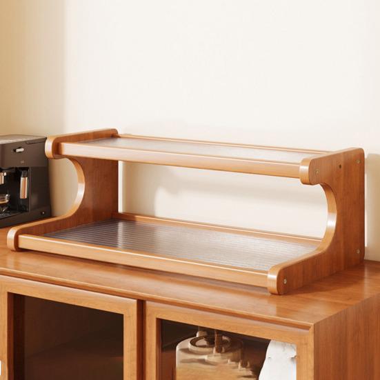 Storage Rack Cup Display Holder Strong Load-bearing Transparent Design Multi-layer Storage Shelf Desktop Organizer