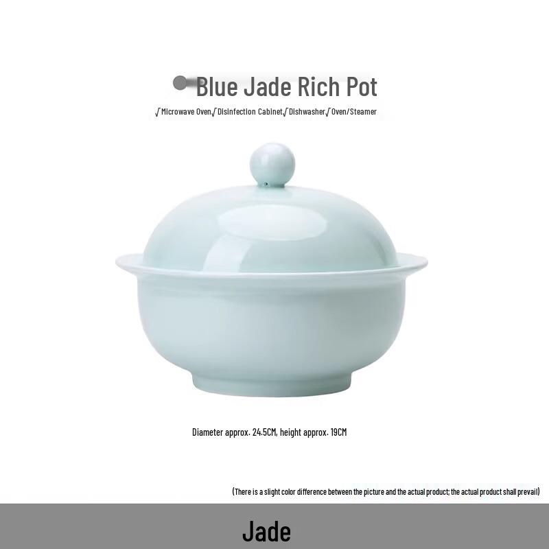 Chinese Style Celadon Glaze Bone China Dinnerware Set