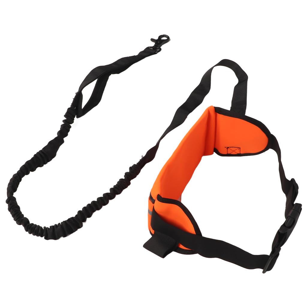 Hands Dog Leash Shock Absorption Reflective Dog Running Leash with Zippered Bag for Walking Jogging Running