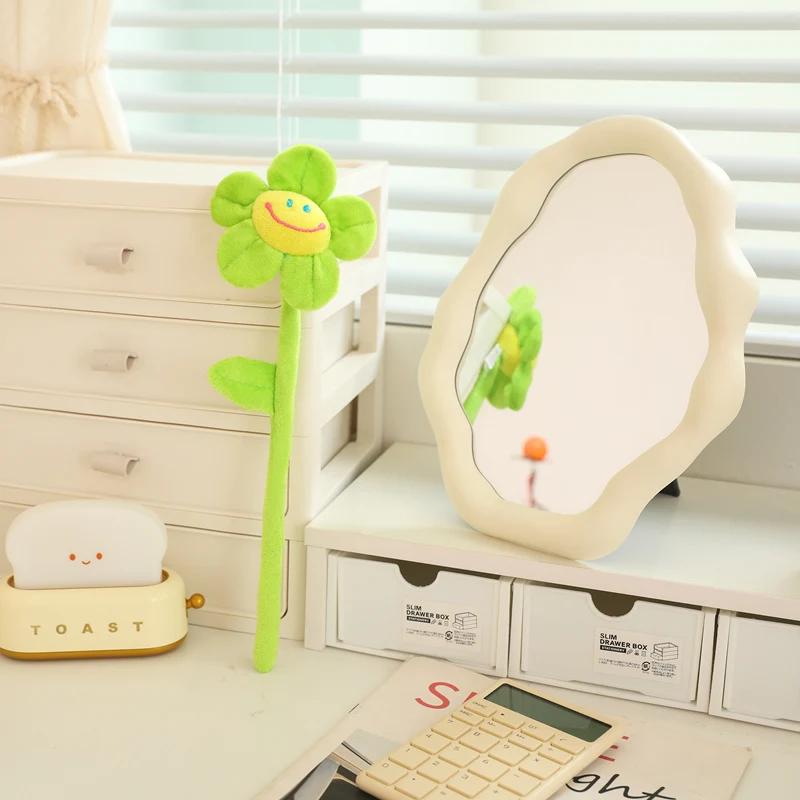 Curtain Accessories Home Decoration Cute Smile Cartoon Sunflower Rose Plush Toys Christmas Valentine's Day Gift