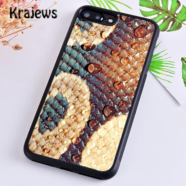 Krajews Cool Snake Texture Phone Case Cover For iPhone 17 Air 16 15 14 plus 12 13 pro max coque Shell Fundas