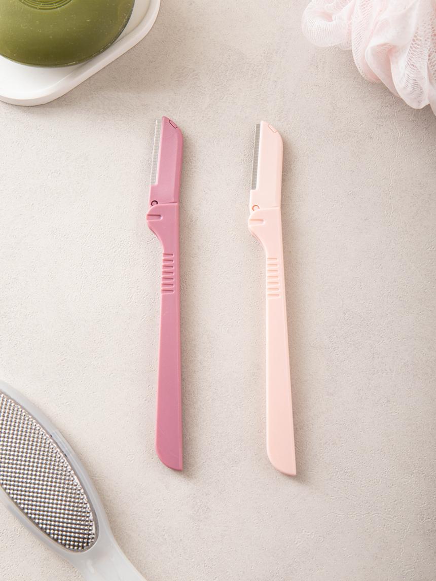 Foldable Eyebrow Razor Set - 2 Pcs 1ea